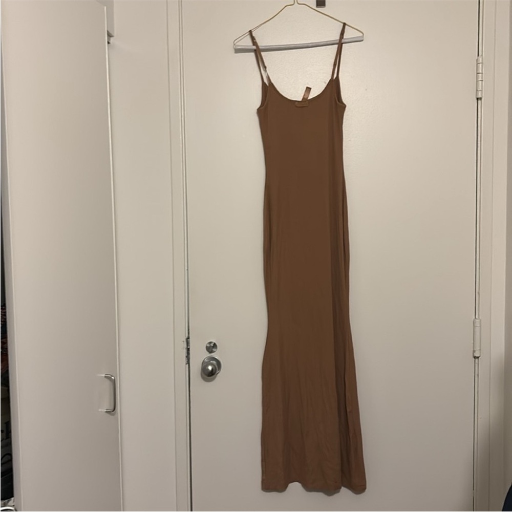 NWT SKIMS lounge slip dress in oxide - Picture 6 of 7